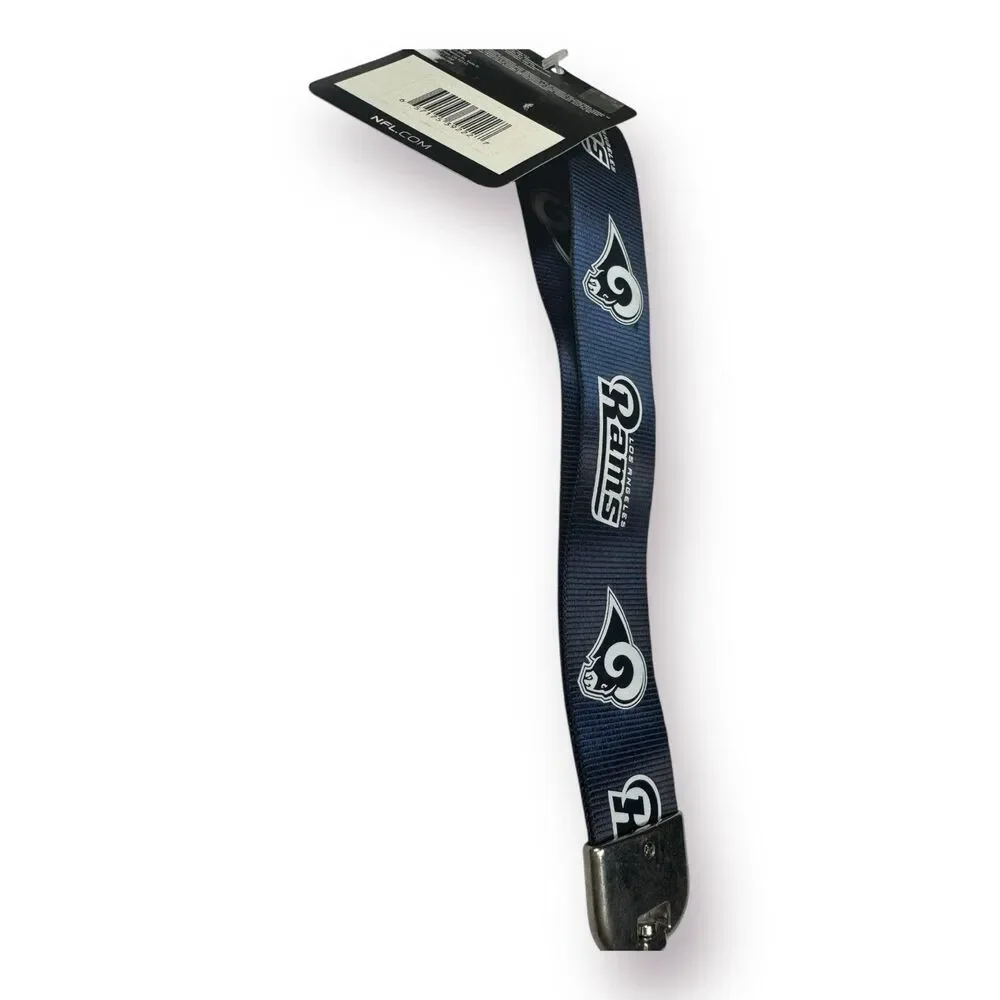 Los Angeles Rams Wristlet Lanyard Keychain Holder‎ Clip